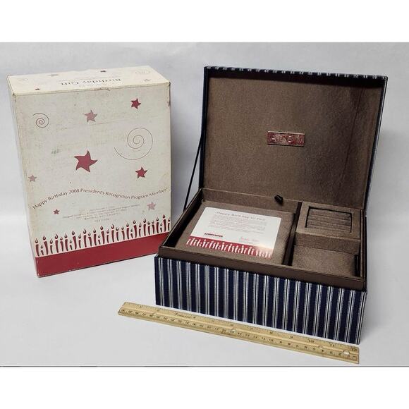2008 Avon President's Recognition Program Custom Jewelry Box Birthday Gift New - Picture 1 of 5